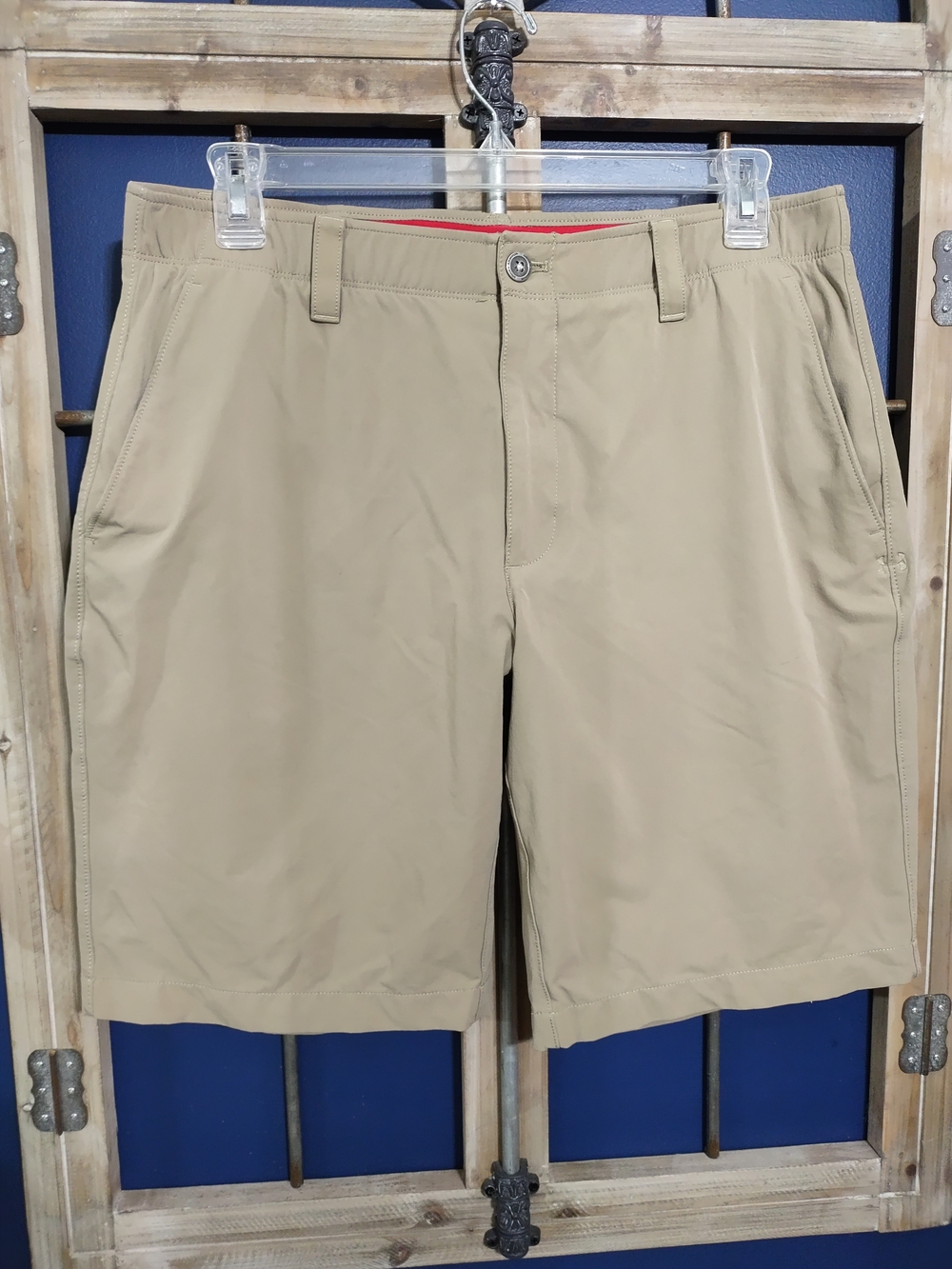Under Armour Men's Tan Performance Flat-Front Shorts